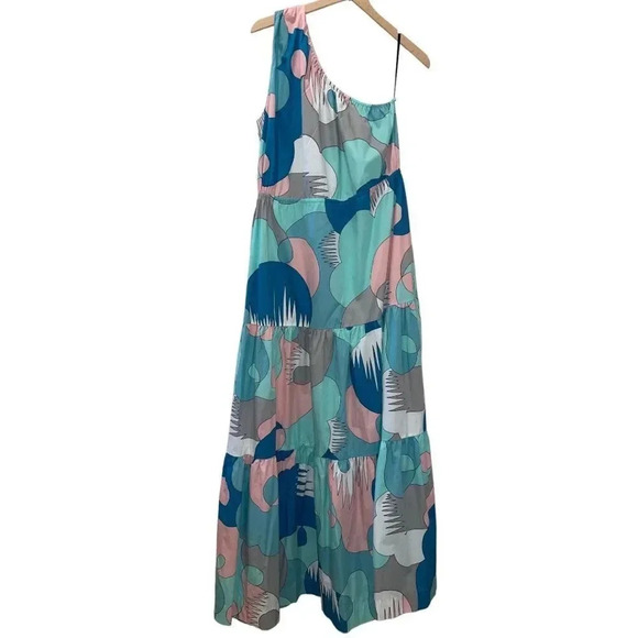 SWF One Shoulder Tiered Maxi Dress sz - Picture 10 of 16